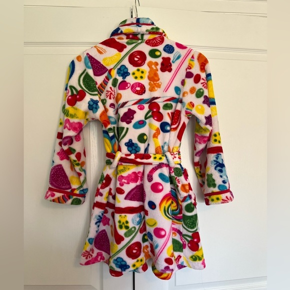 DYLAN’S CANDY BAR Colorful Super Soft Fleece Candy Patterned Robe - Picture 3 of 5